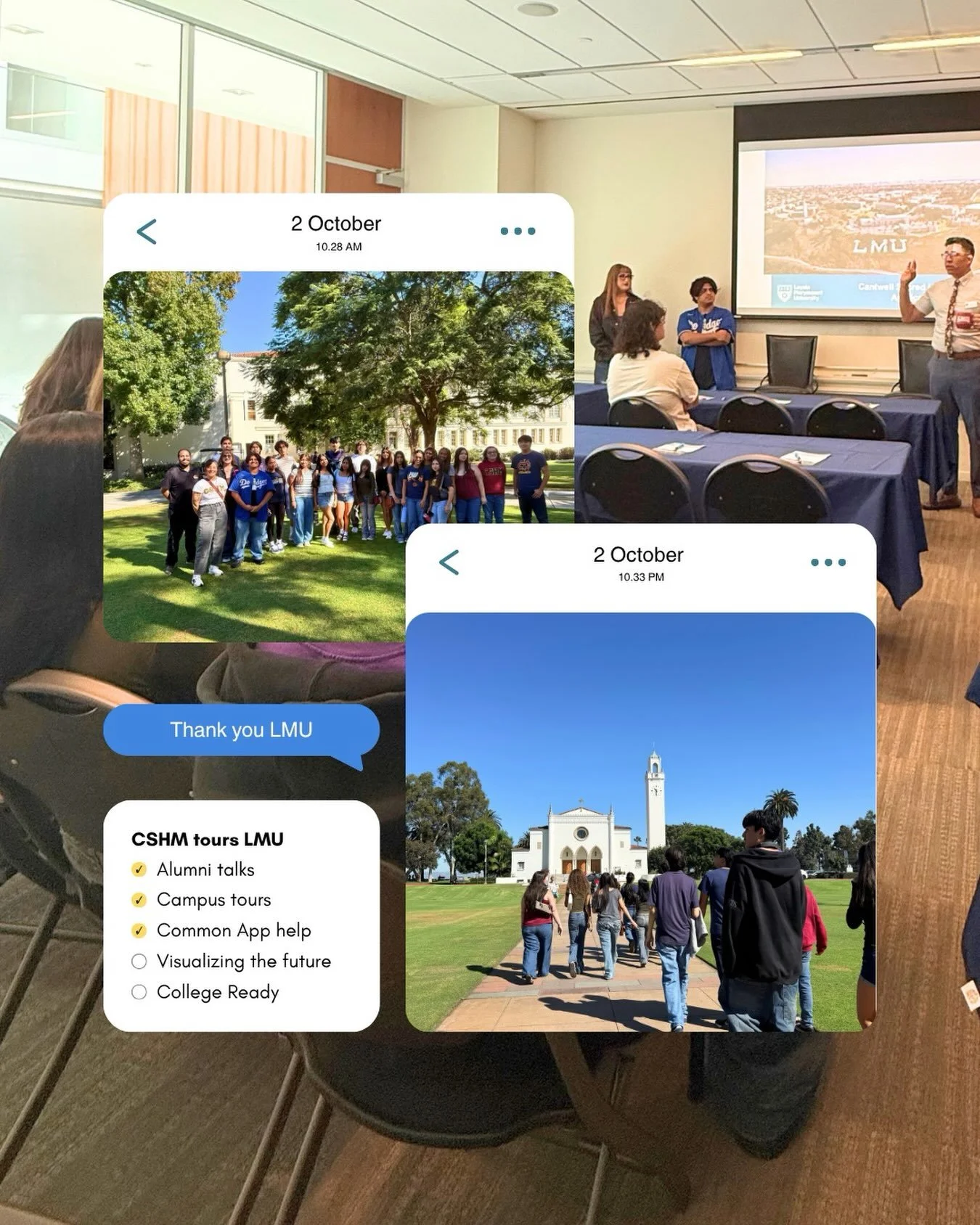 🎓Thank you, LMU!
A huge thank you to Loyola Marymount University for welcoming our Cardinals to campus for an incredible day of learning and exploration!
Our students had the opportunity to tour campus, hear firsthand insights about the college expe