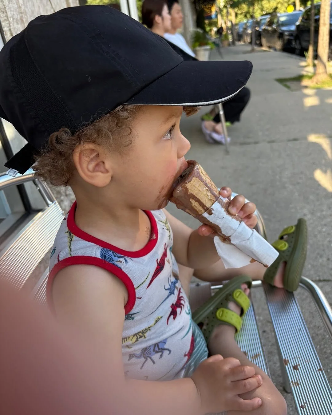 This is what summertime is about! JOY!!🍦#summertime #summervibes #summer #grandbabies