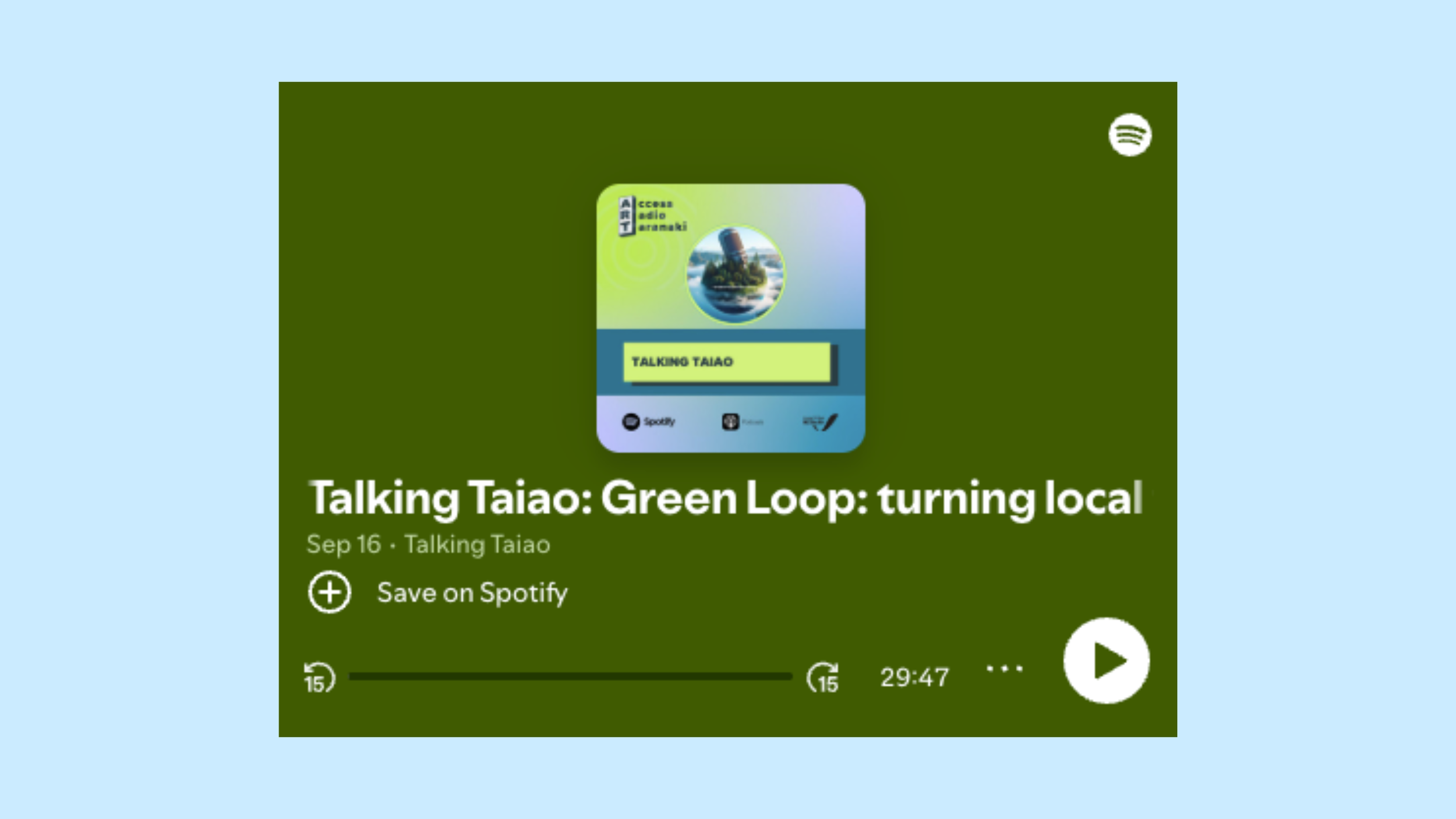 Listen to Mieke & Sophie introducing the Green Loop on Access Radio Taranaki