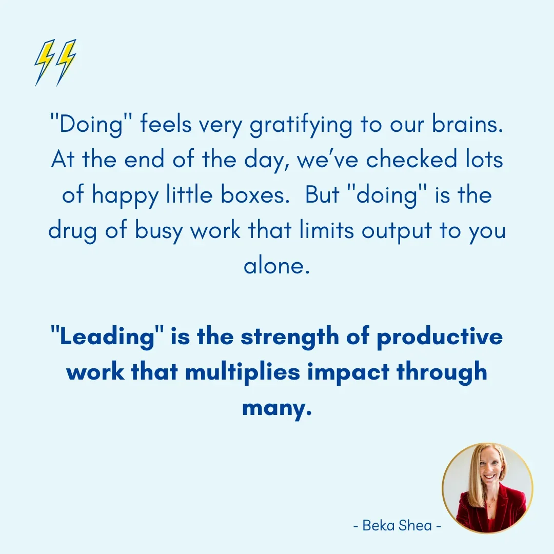 2 Thoughts - Leaders &amp; Doers