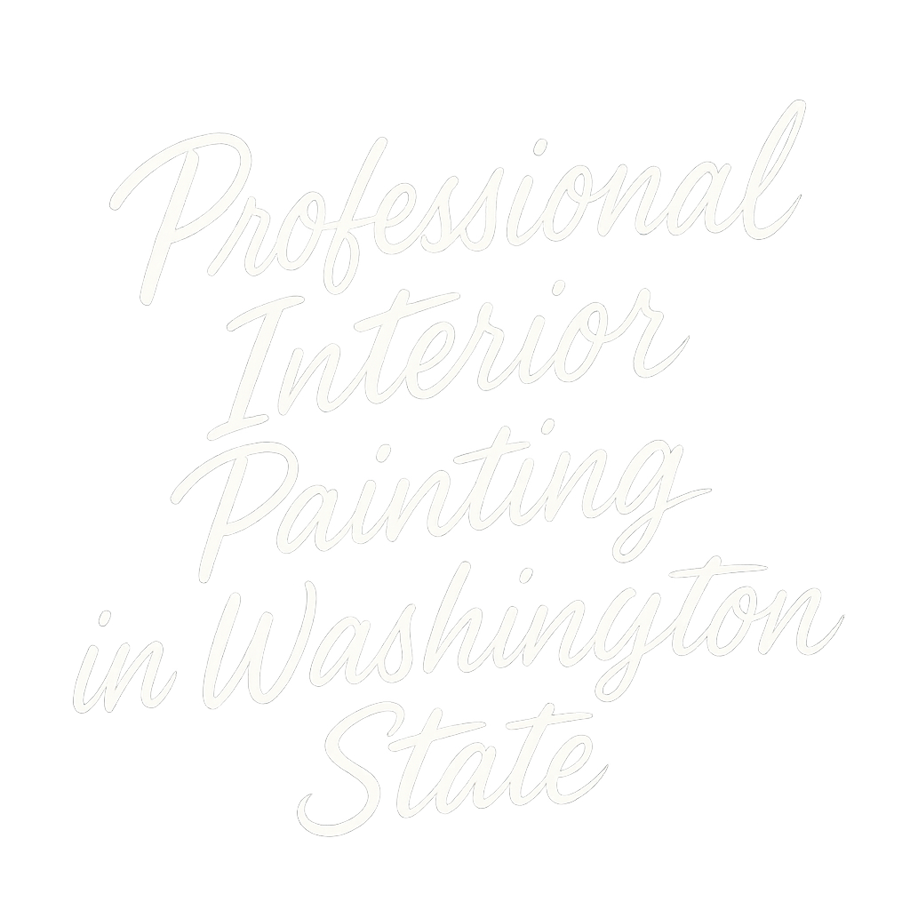 Neon sign reading 'Professional Interior Painting in Washington State' with a black background.