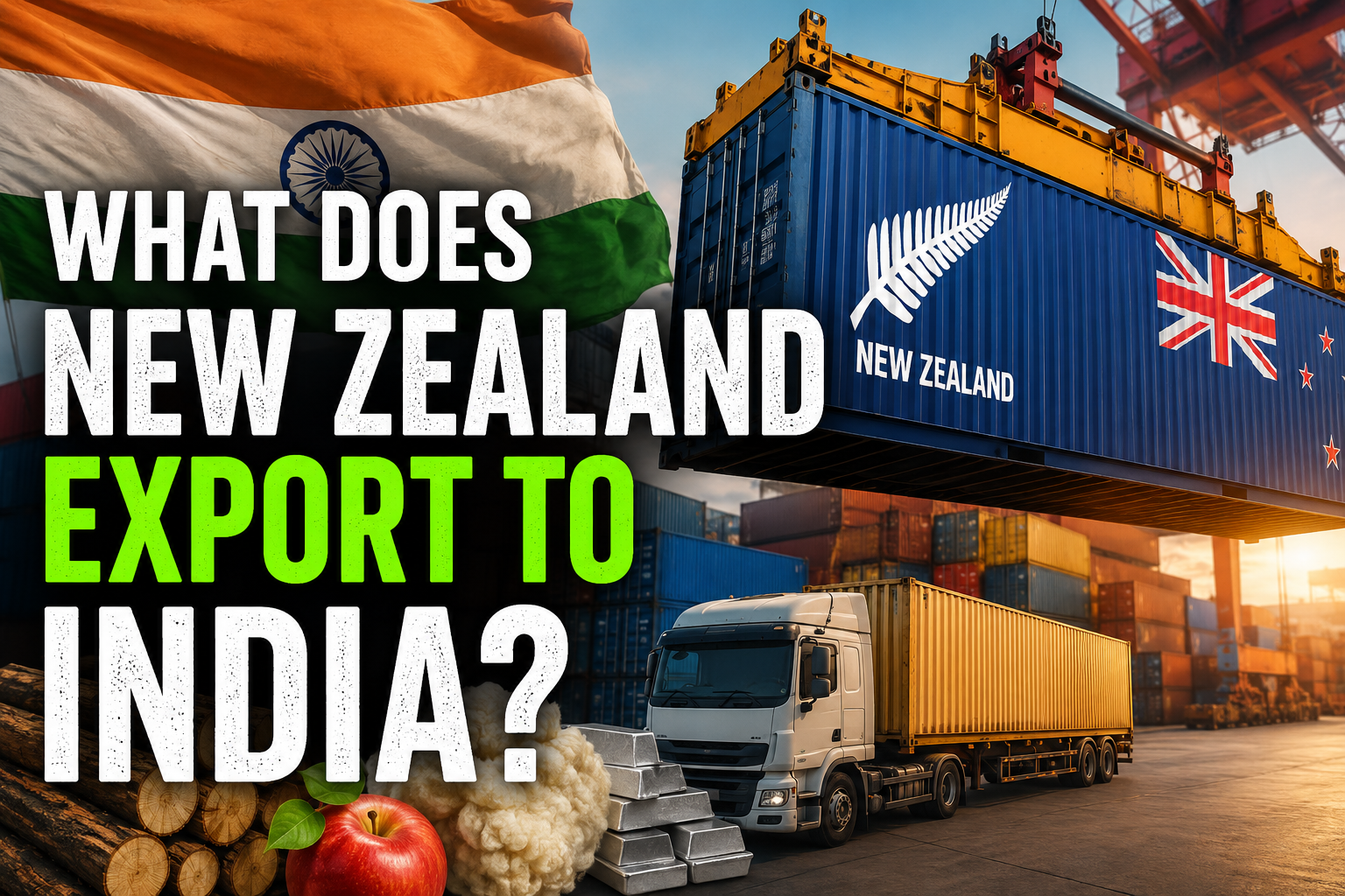 What Does New Zealand Export to India? A Guide for NZ Exporters