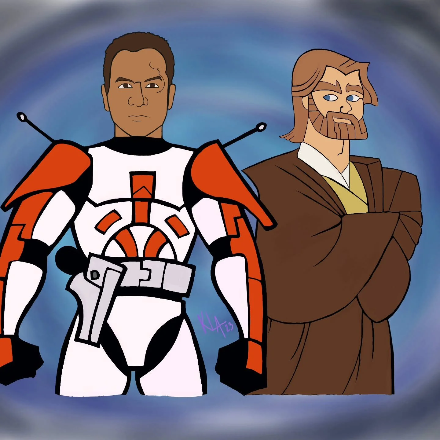 Such an underrated classic, don't you agree?

#starwars #starwarsfanart #clonewars #artofinstagram #commandercody #obiwan #kenobi #oldschool #throwbacktuesday