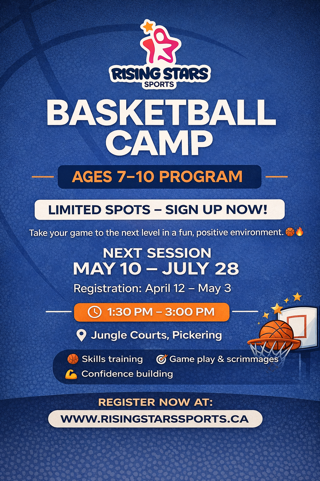 Rising Stars Hoops [Ages 7–12]