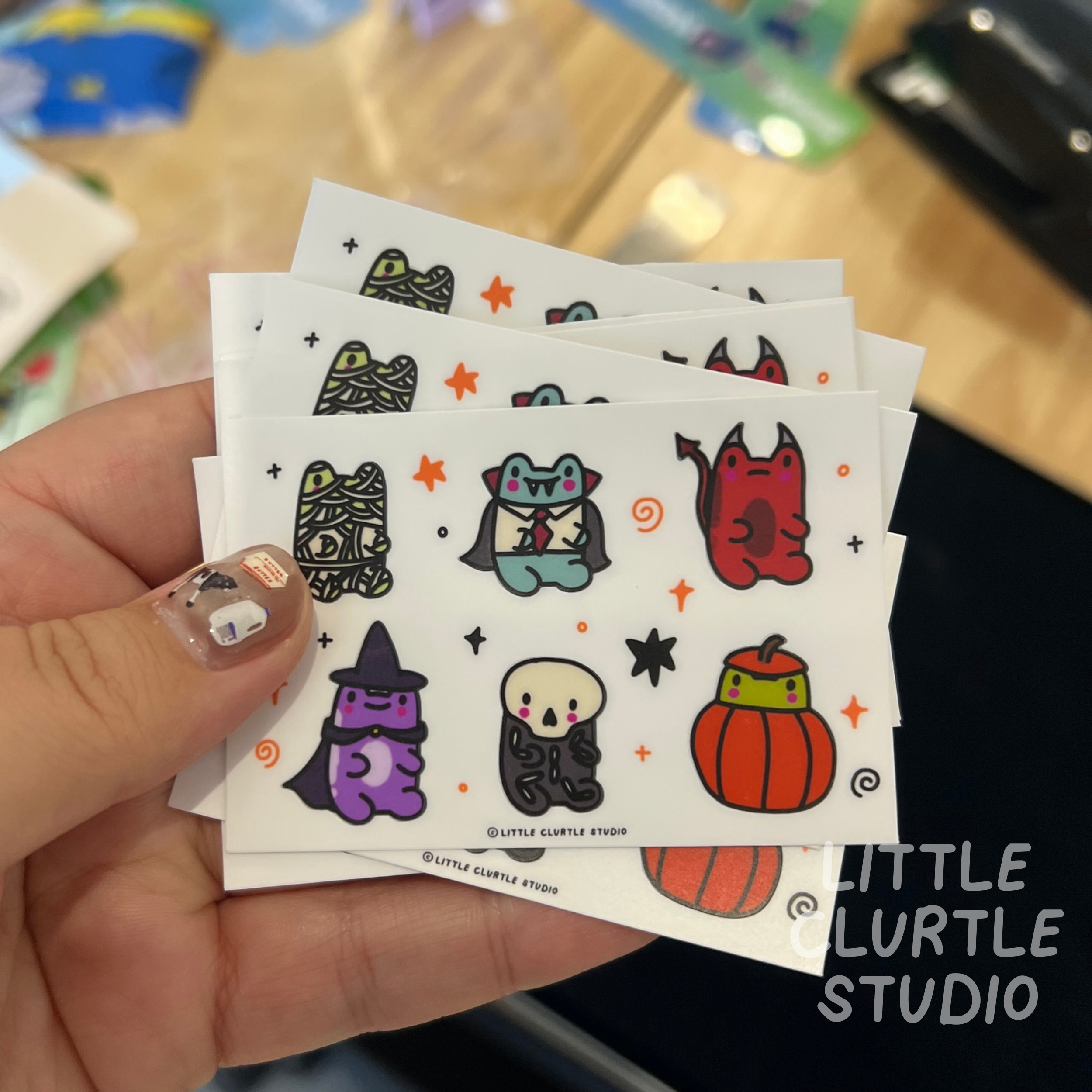 *LIMITED EDITION* Halloween Frogs Mini Sticker Sheet