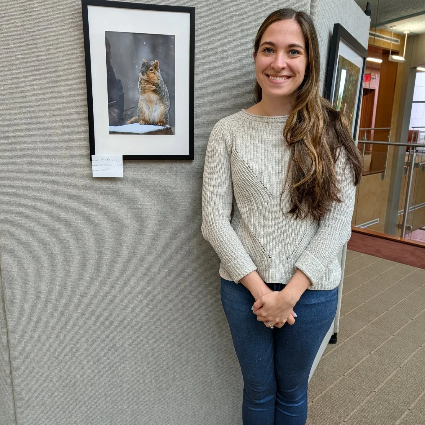 I will always be honored and excited to have my photography included in an art show - and that's no different with @medinalibrary Community Art Show ❤️ 

The best part was a comment left by a little girl saying that my squirrel photo was her favorite