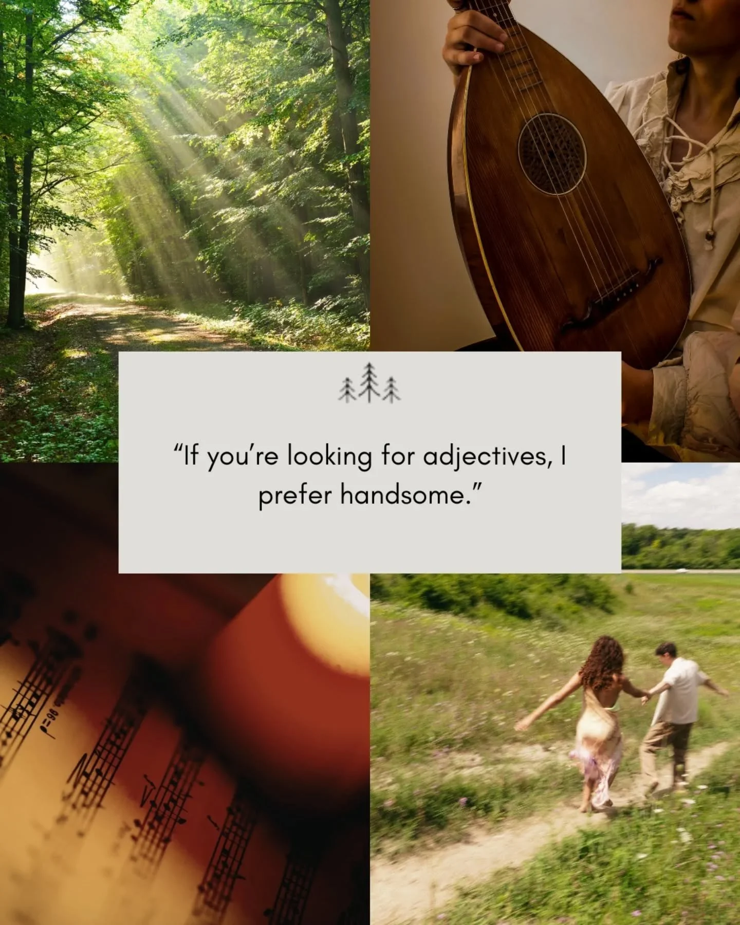 Out of context quotes to help you fall in love with my Flynn Rider inspired bard, Pine. 

It's also important to know&hellip;

✨He's a smooth-talker
🎵Musically inclined
🐸Errand boy for the Toad Mafia 
🪕The most consistent woman in his life is Lucy