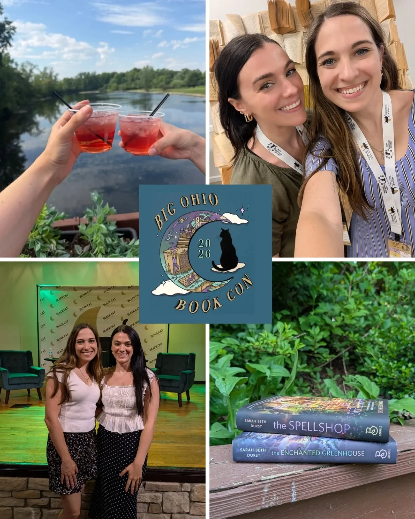 Still reeling from @blackcatmedina Big Ohio Book Con this weekend! From the VIP night to the panels to the authors and vendors, it was so fun!

It's important to know that @sarahbethdurst is a walking embodiment of her cozy fantasy books. She is so s