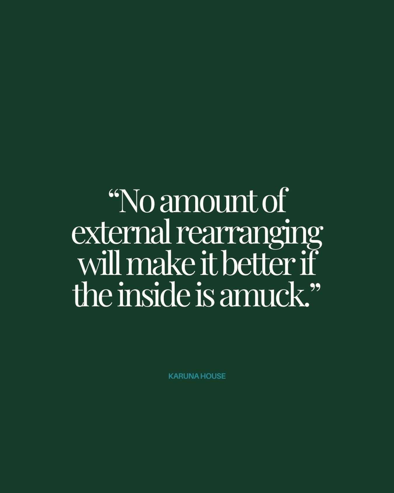 We can change the job.
Move the city.
Reorganize the calendar.

But real transformation begins within.
The inner work is the real work.💛

#karunahouse #compassioninaction