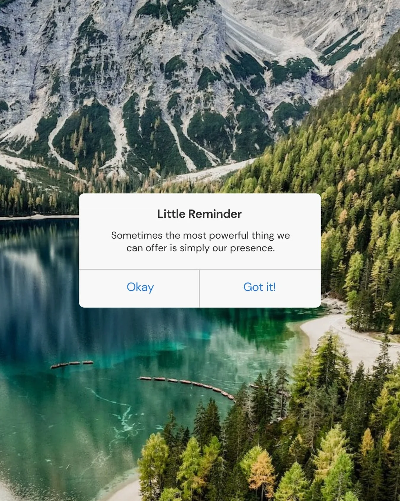 Sometimes the most powerful thing we can offer isn&rsquo;t advice, solutions, or perfectly chosen words. It&rsquo;s simply our presence.

Showing up. Sitting beside someone. Holding space without trying to fix.

In a world that moves fast and talks l