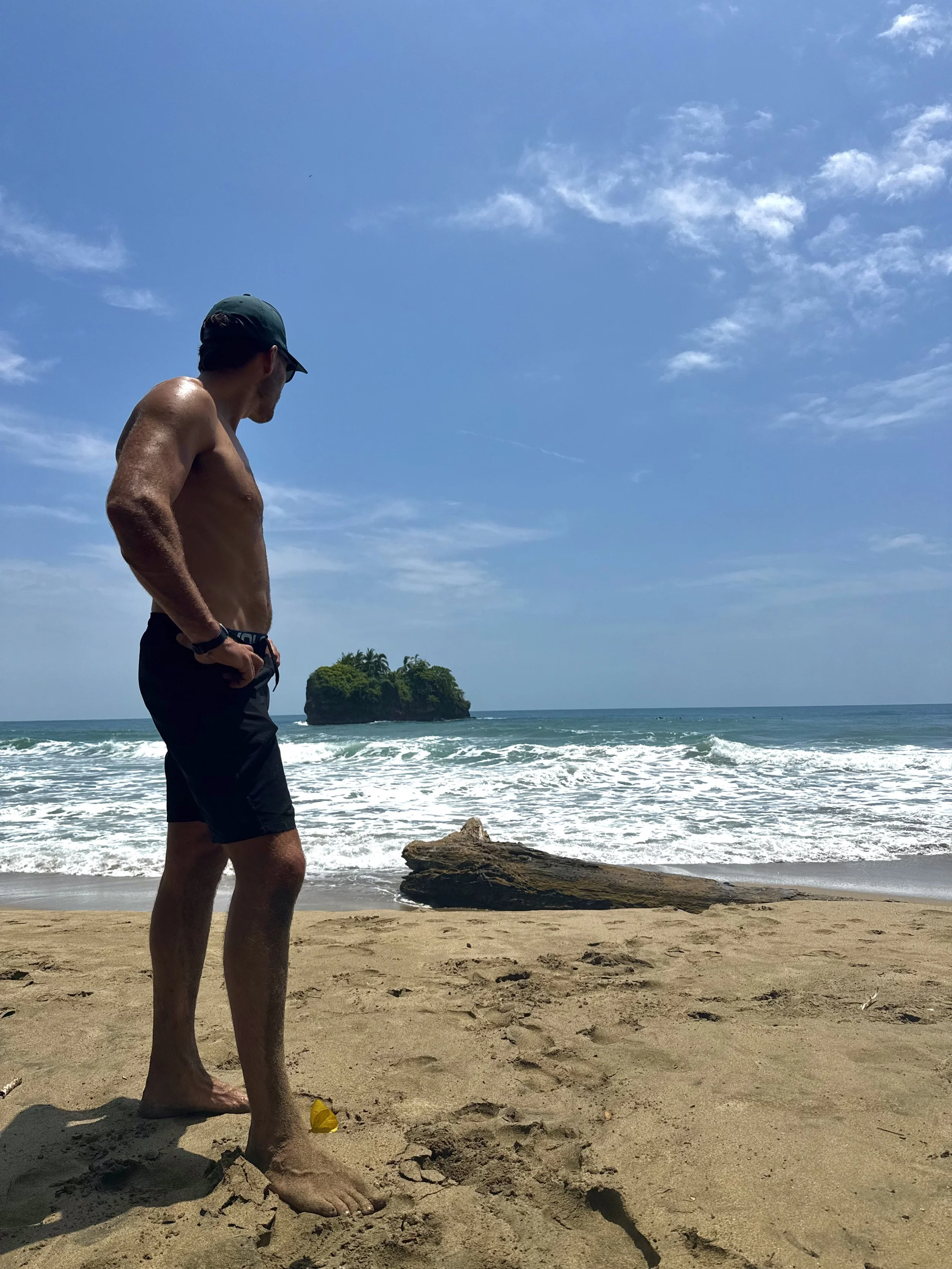 Family snorkeling in Puerto Viejo Costa Rica Caribbean beach