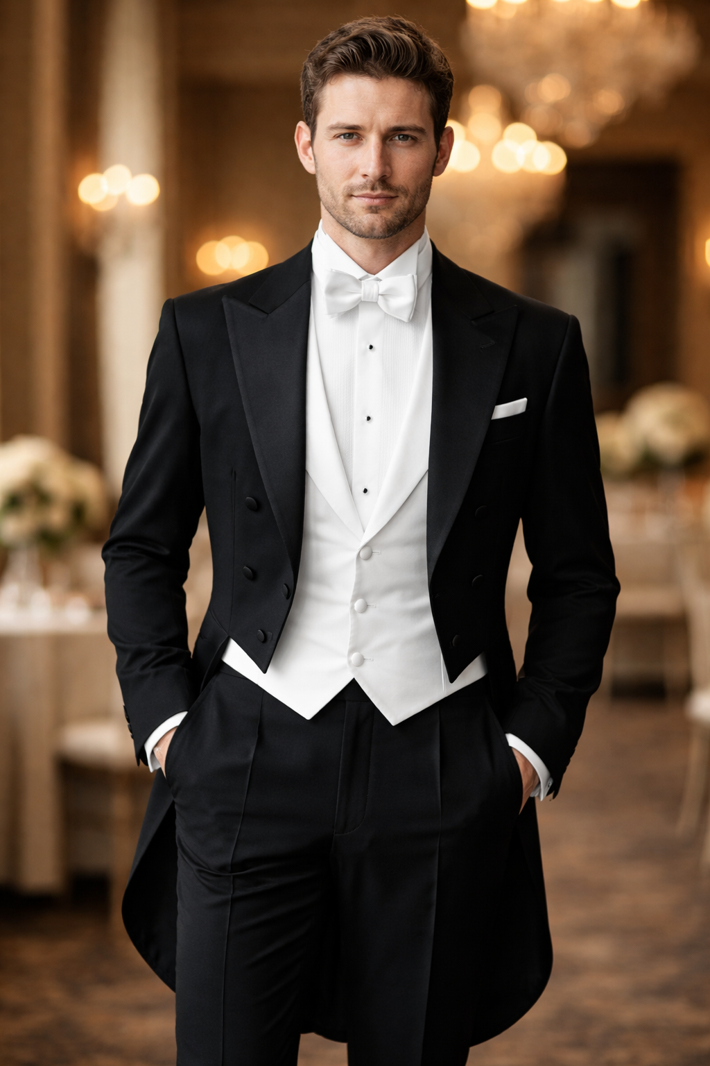 Attractive groom at Lost Pond wedding venue, an outdoor garden wedding venue near Colorado Springs and Pueblo, Colorado.