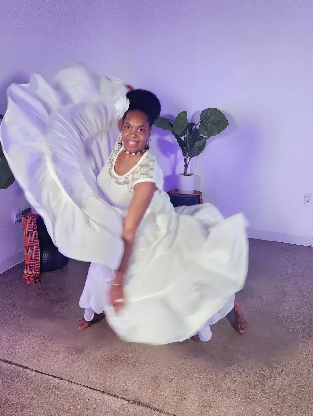 Imani F. Aanu (she/her) is a board member of ATX Artists for Social Impact and the founder, executive director and chief movement facilitator for IFA Dancing & Drum, an Austin-based organization dedicated to inspiring people to experience the transfo