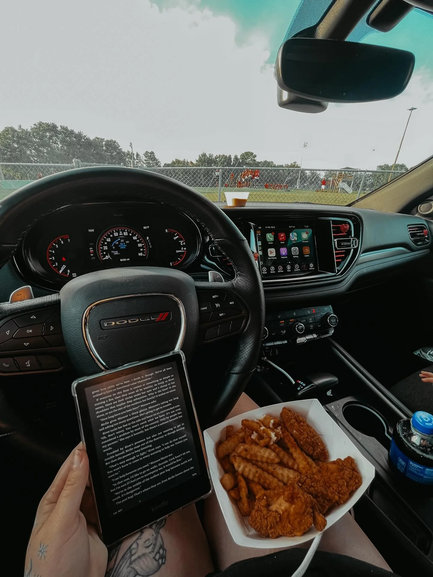 Catch me outside… reading and eating chicken tenders and fries at my son’s football practice… 🏈
@magicalreadathon day 3 
#books #bookworm #bookstagrammer #bookstagram #bookish #magicalreadathon