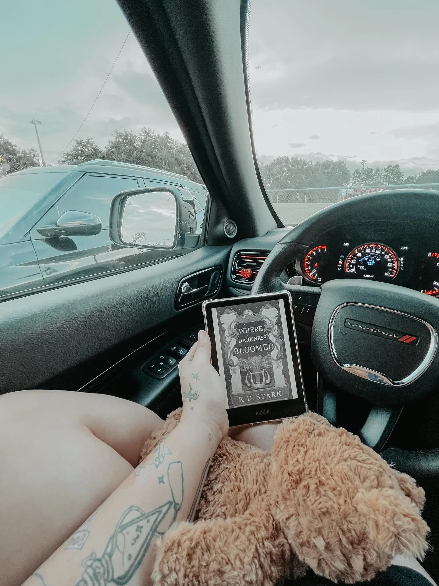 Bart and I enjoying our Monday night reading in the car waiting for football to end 📚🏈

#booksbooksbooks #bookstagram #readingisfun #bookworm #footballseason