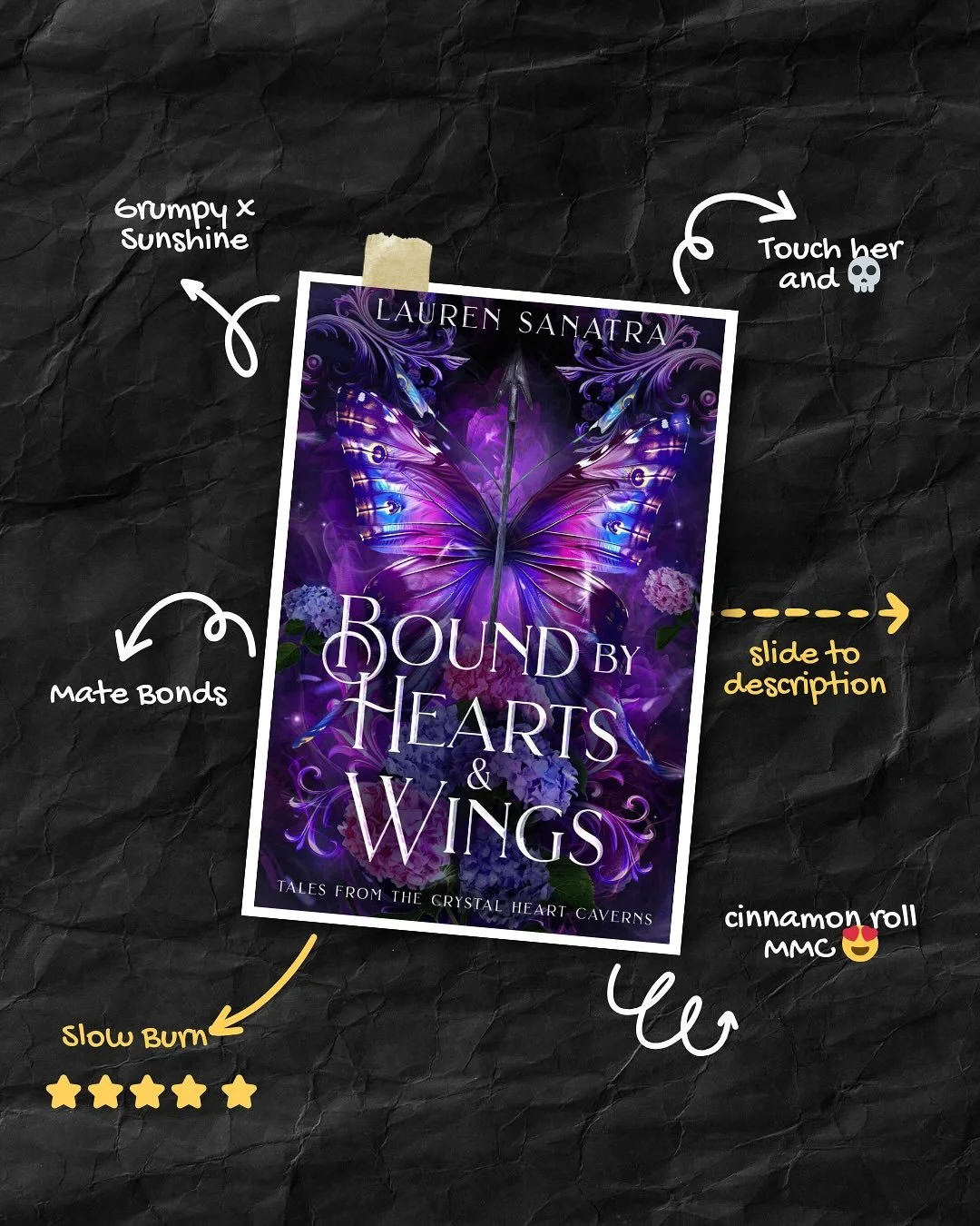 COVER REVEAL for book two of the Tales of Talero series Bound by Hearts &amp; Wings 🥹❤️

I absolutely love the first book in the series. Bound by Hearts &amp; Stone! So when @laurensanatra.author asked to help share about the second book I was so ex