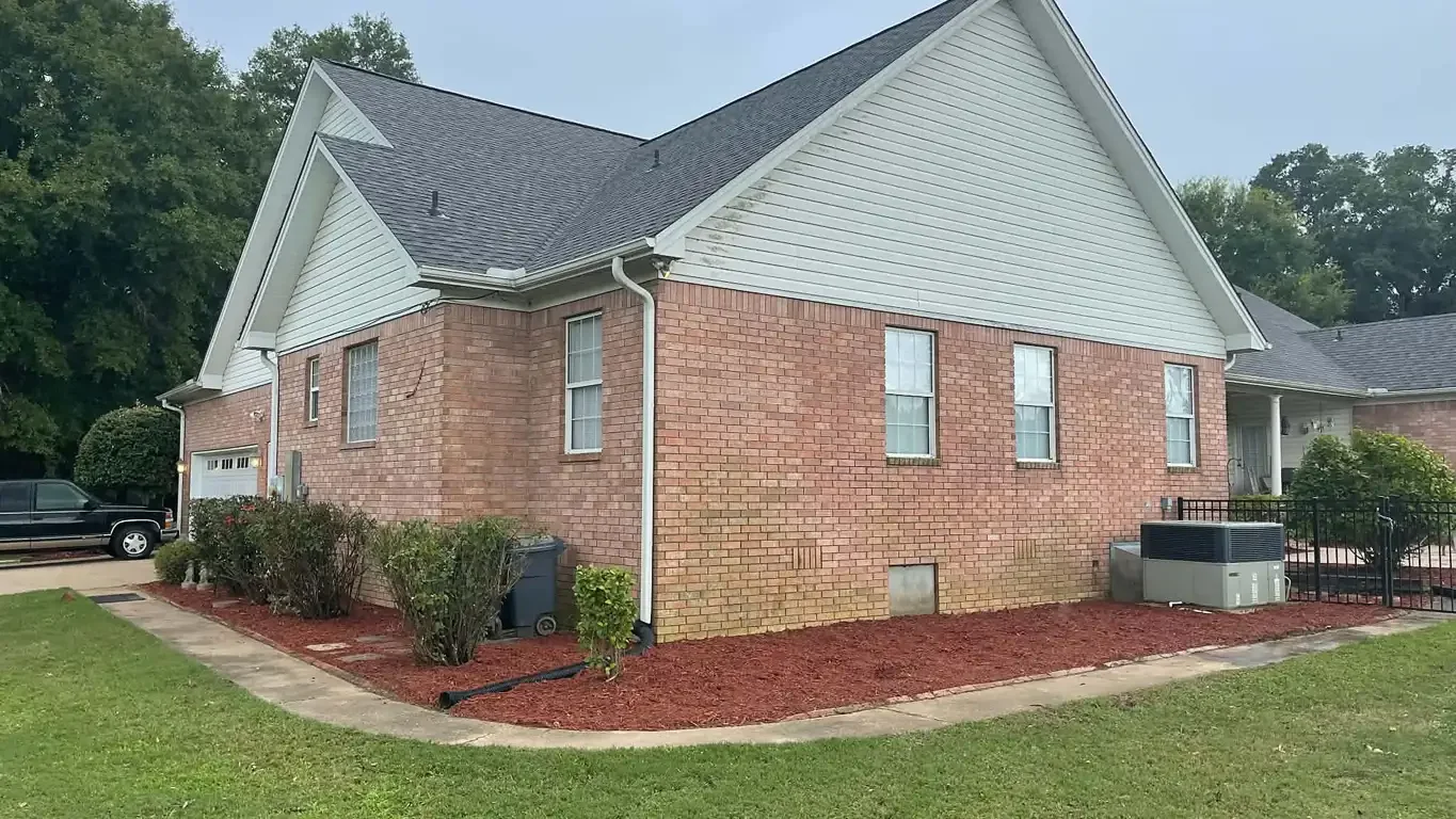 Fresh mulch installation and landscape bed renovation