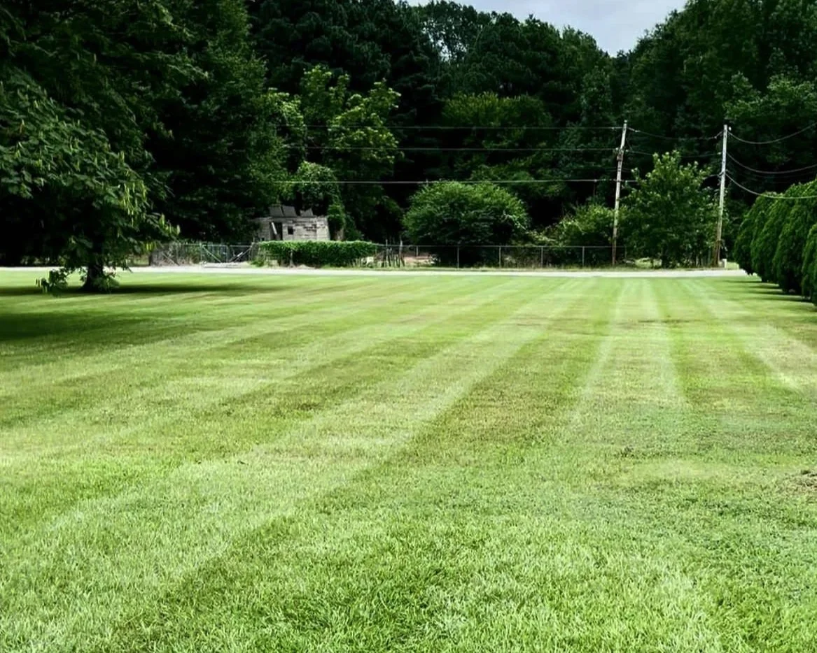 Residential lawn mowing and striping near Austin AR