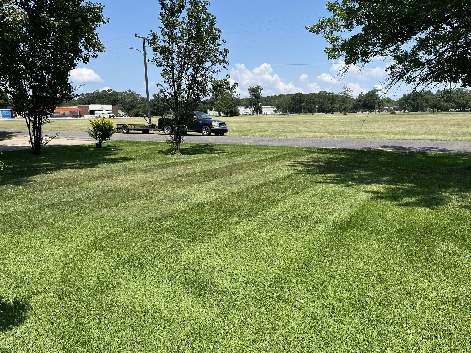 Clean, well-maintained property after seasonal outdoor service