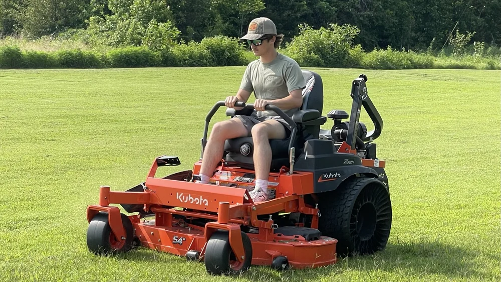 White River Lawn mowing a residential property