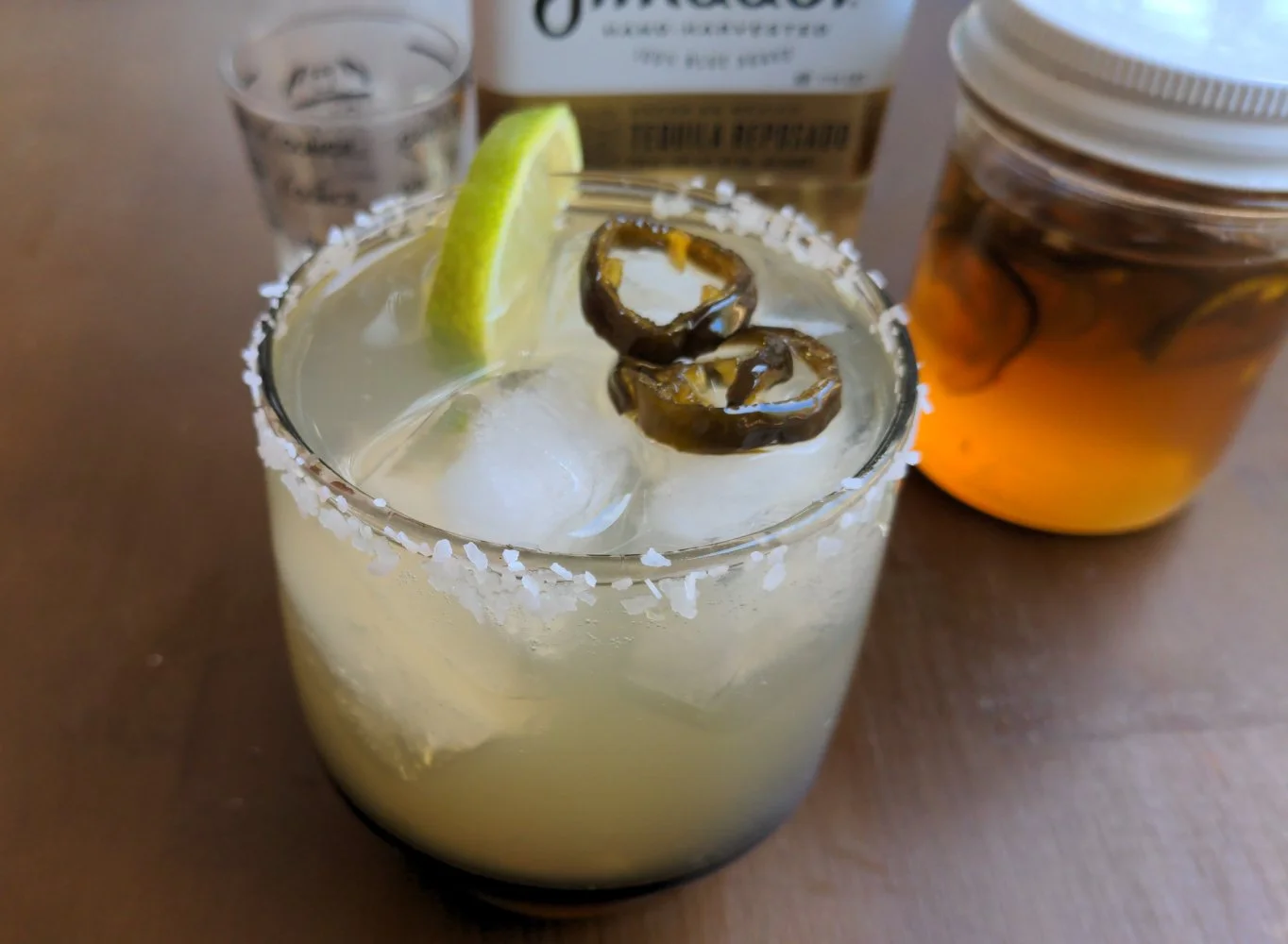 Healthy spicy drink mix cocktail mixer jalapeno