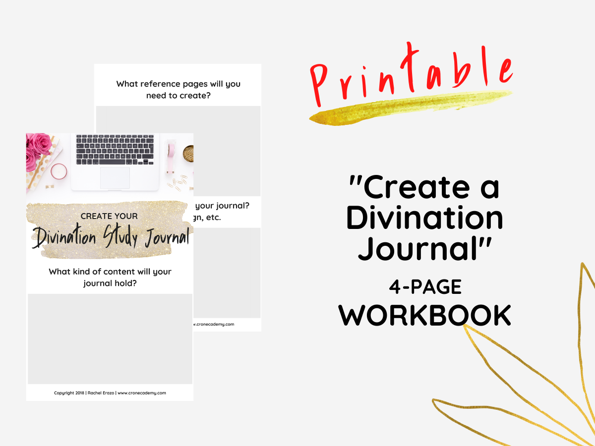 Create a Divination Journal Workbook, Make Your Own Tarot Study Notebook