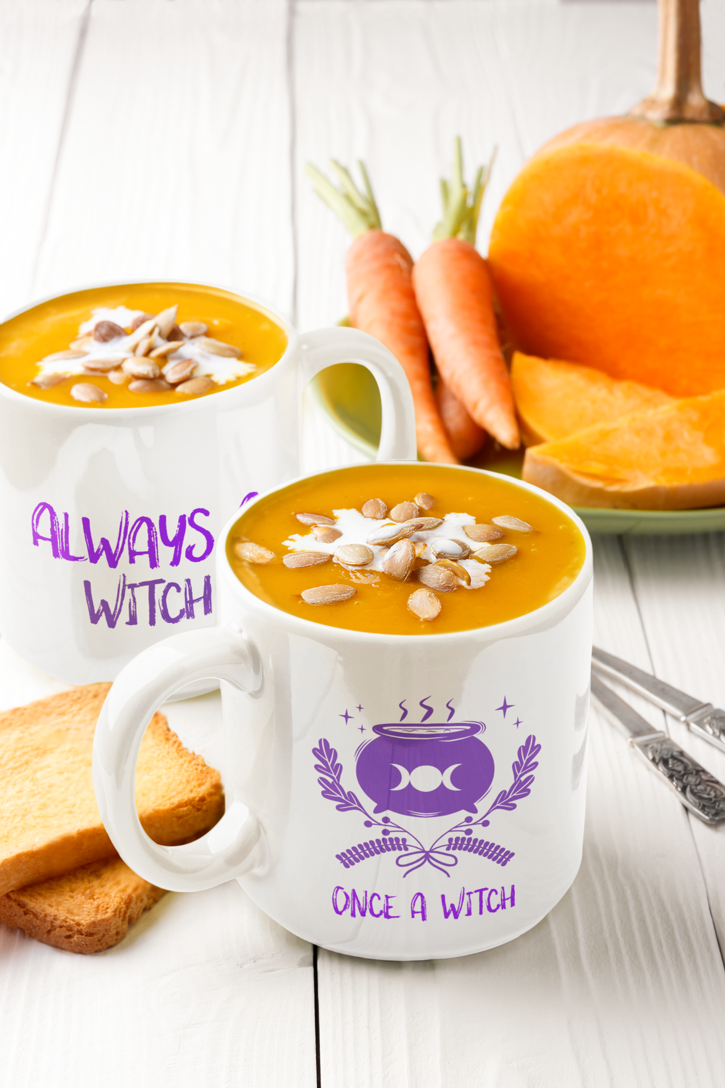 Once A Witch Always a Witch Statement Mug, Witchy Wellness Coffee Mugs for Last Minute Christmas Witch Gift