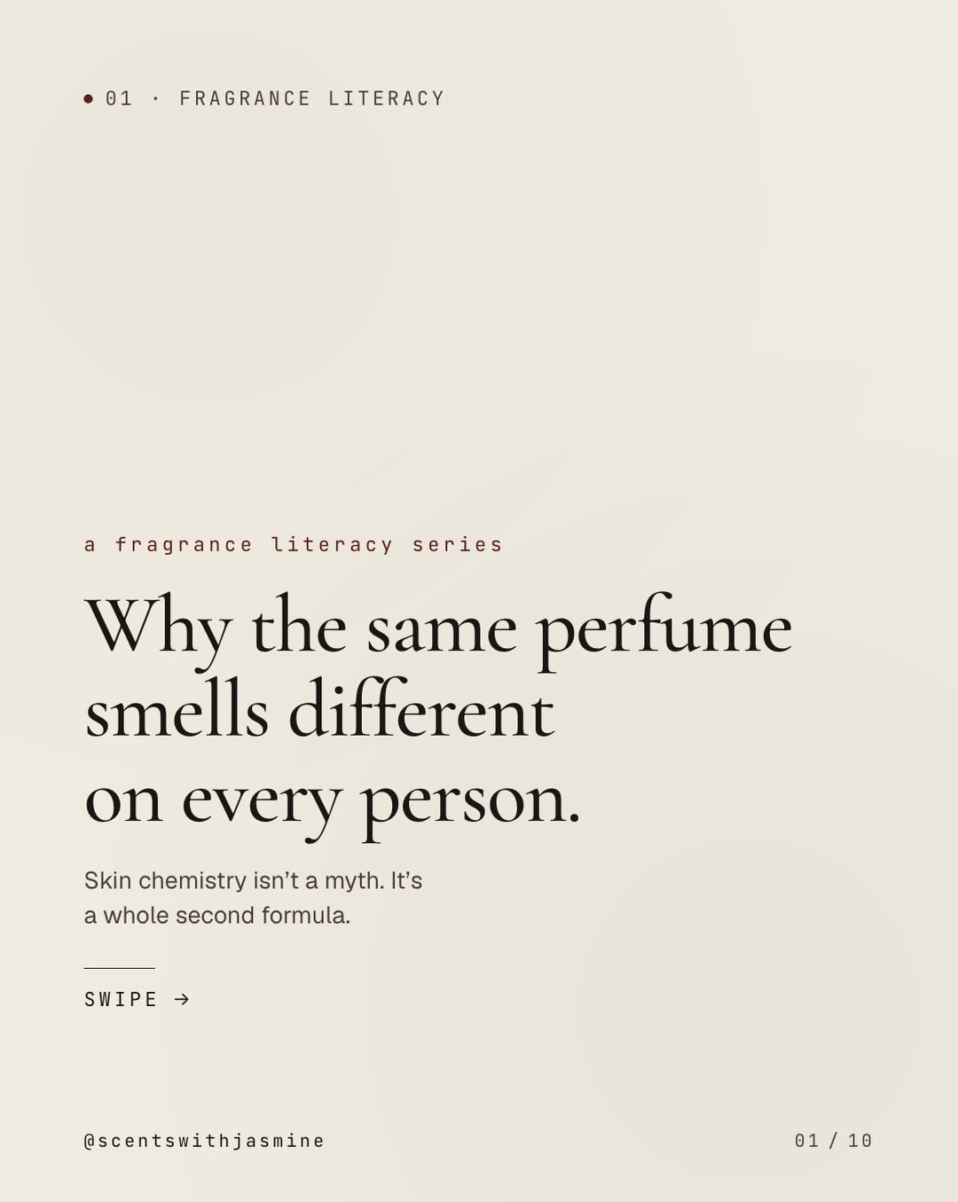 the fragrance in the bottle is one thing, and the scent on your skin is another. they are not the same!

YOU are the final ingredient 🖤

pH, skin oils, microbiome, hormones, body temperature, six co-authors editing every spray in real time. this is 