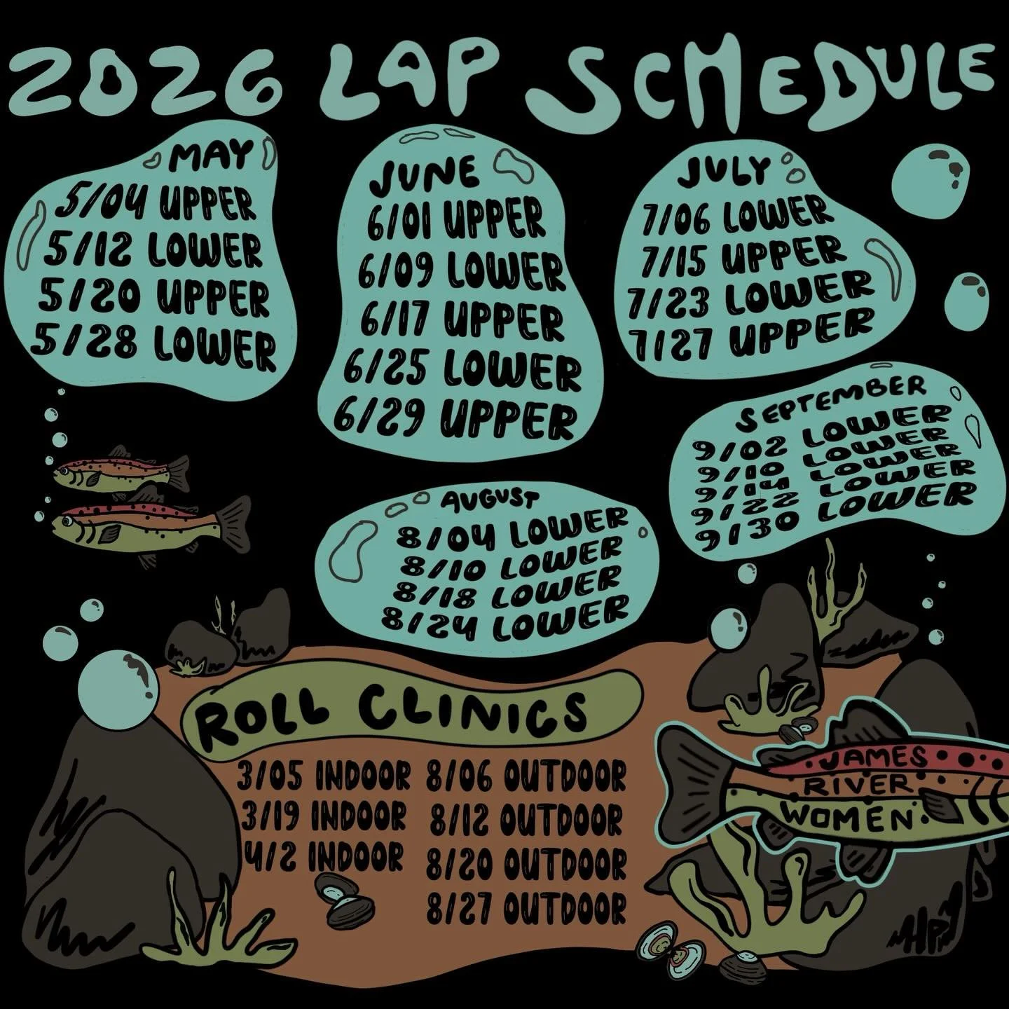 2026 LAP SCHEDULE IS HERE ✨
we can&rsquo;t wait to get on the water with all our friends! check out our new website if you have any questions 🌊🛶🫳🏻😘
huge thanks to @_noseandtoes_ for making this beauty 🫶🏻
SYOTR