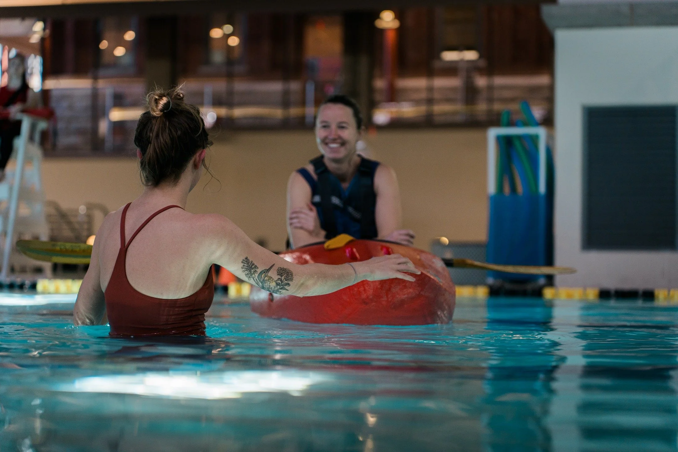 Indoor Roll Clinic on Thursday, 3/19. We have spots for up to 5 folks and gear to borrow if needed. Link on our website and on our link tree to sign up for the lottery! Even if you have your own gear, we still limit teaching spots for good instructor