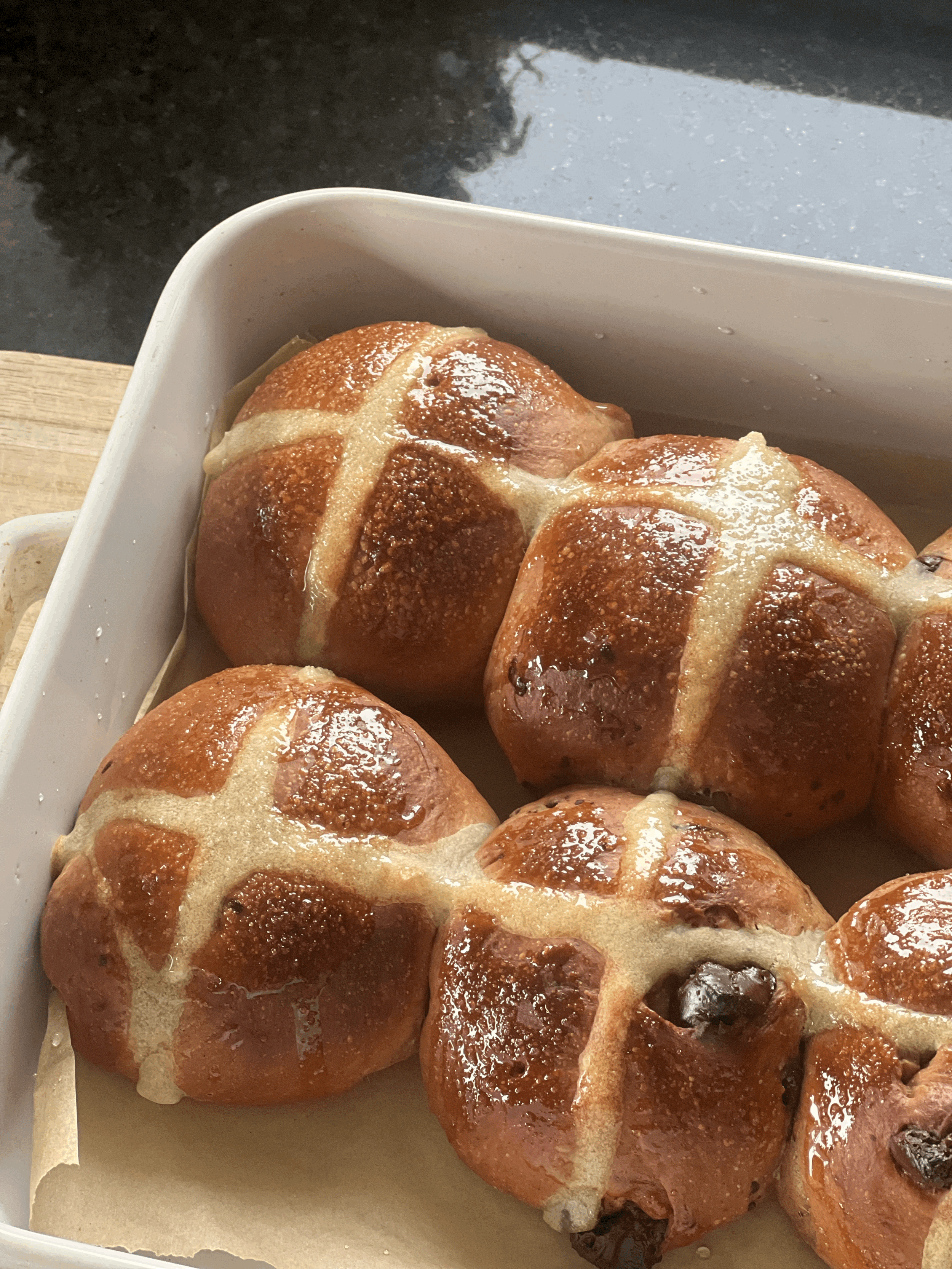 Chocolate Hot Cross Buns