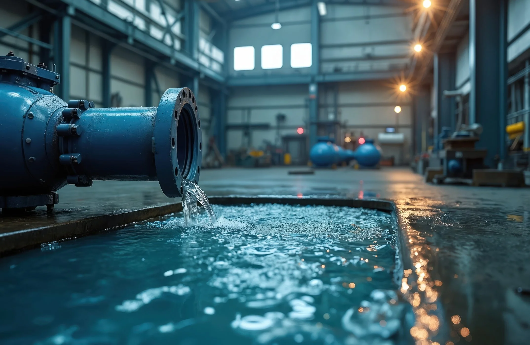 ESMG emergency repair team responding to a water leak in a Western Australian facility.