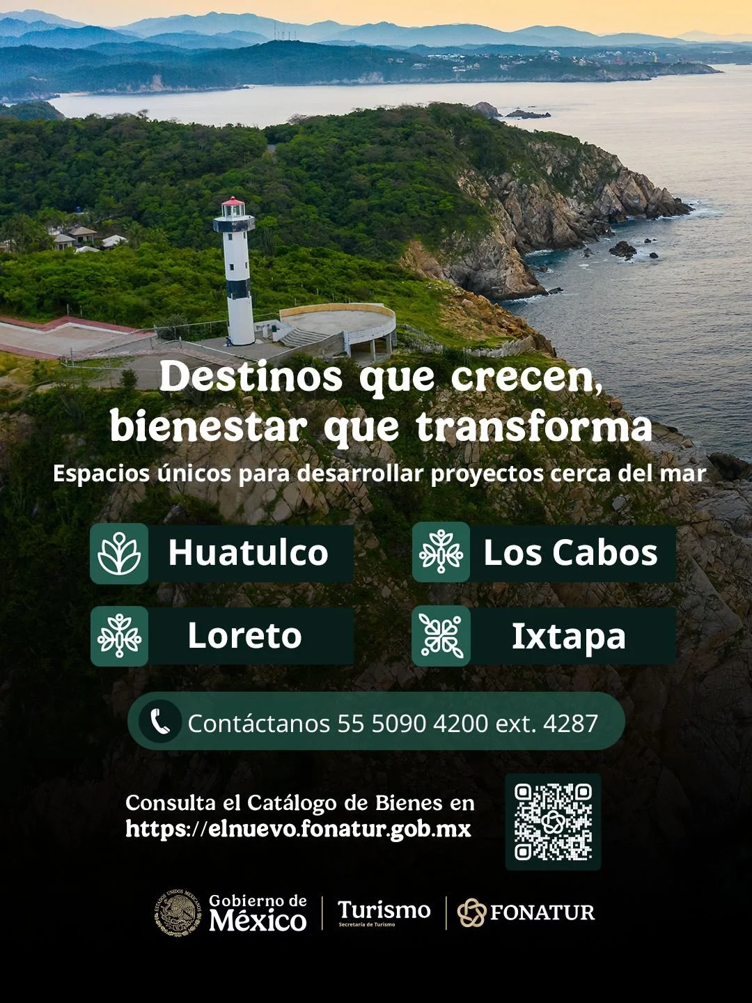 Anuncia Fonatur Venta Directa de lotes en Huatulco, Ixtapa,Loreto y Los Cabos
