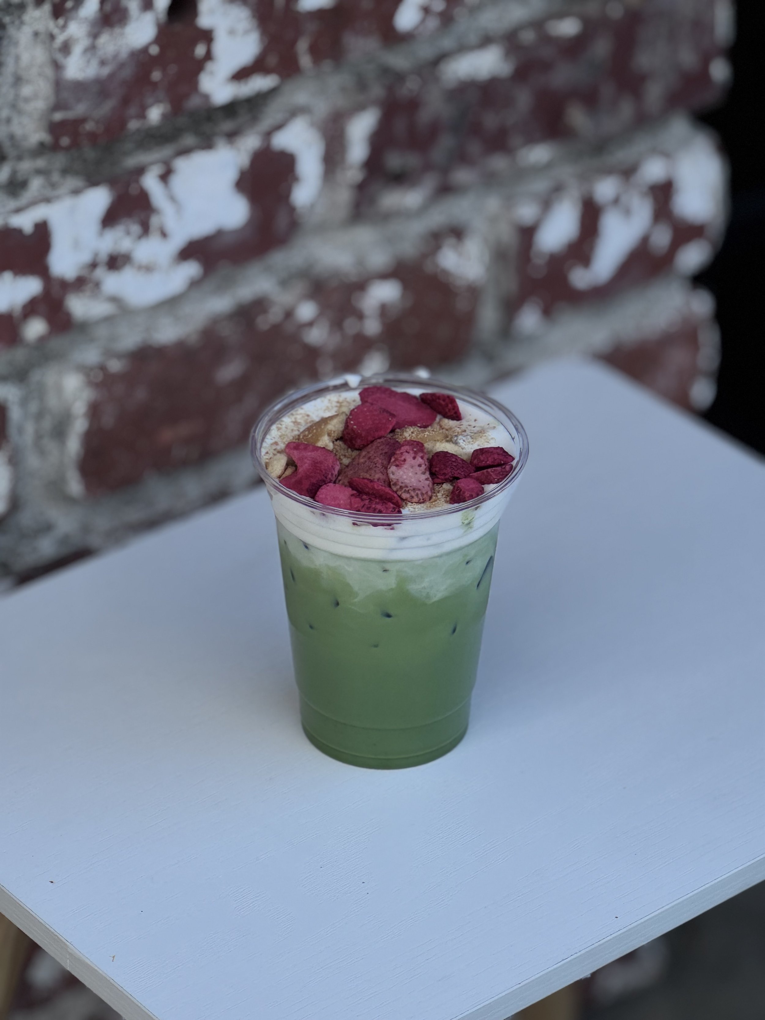Strawberry shortcake matcha