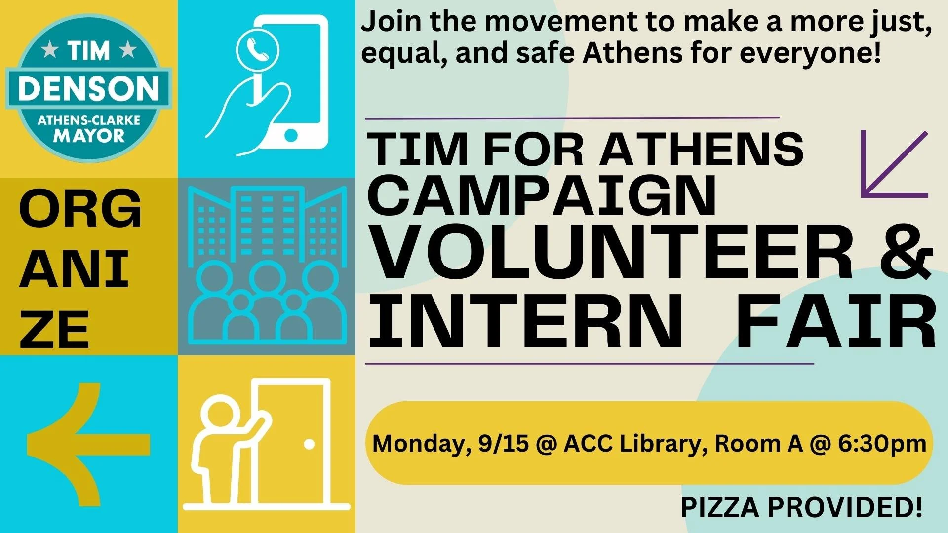Volunteer & Internship Fair - Tim for Athens campaign