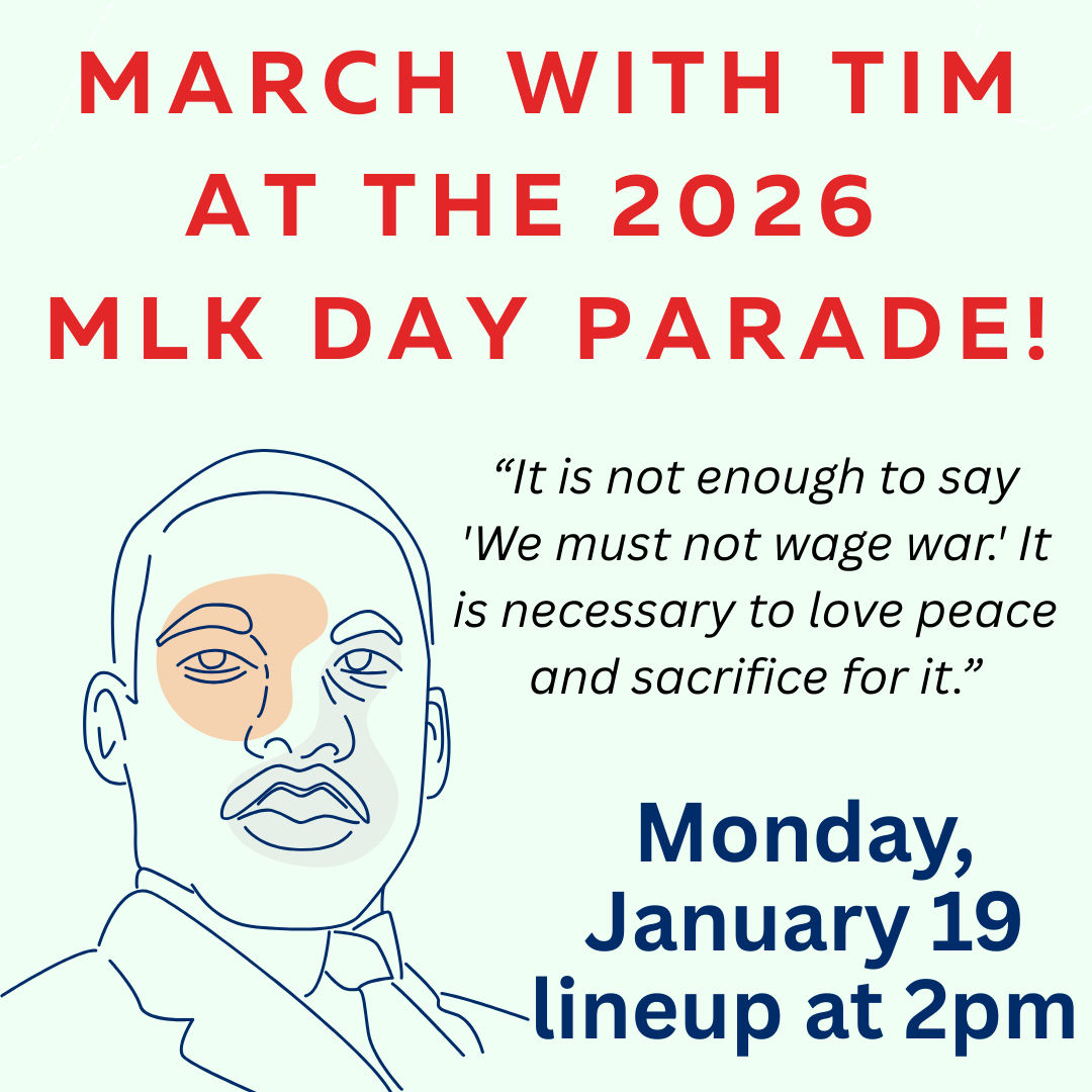 Tim for Athens Campaign at the MLK Day Parade!