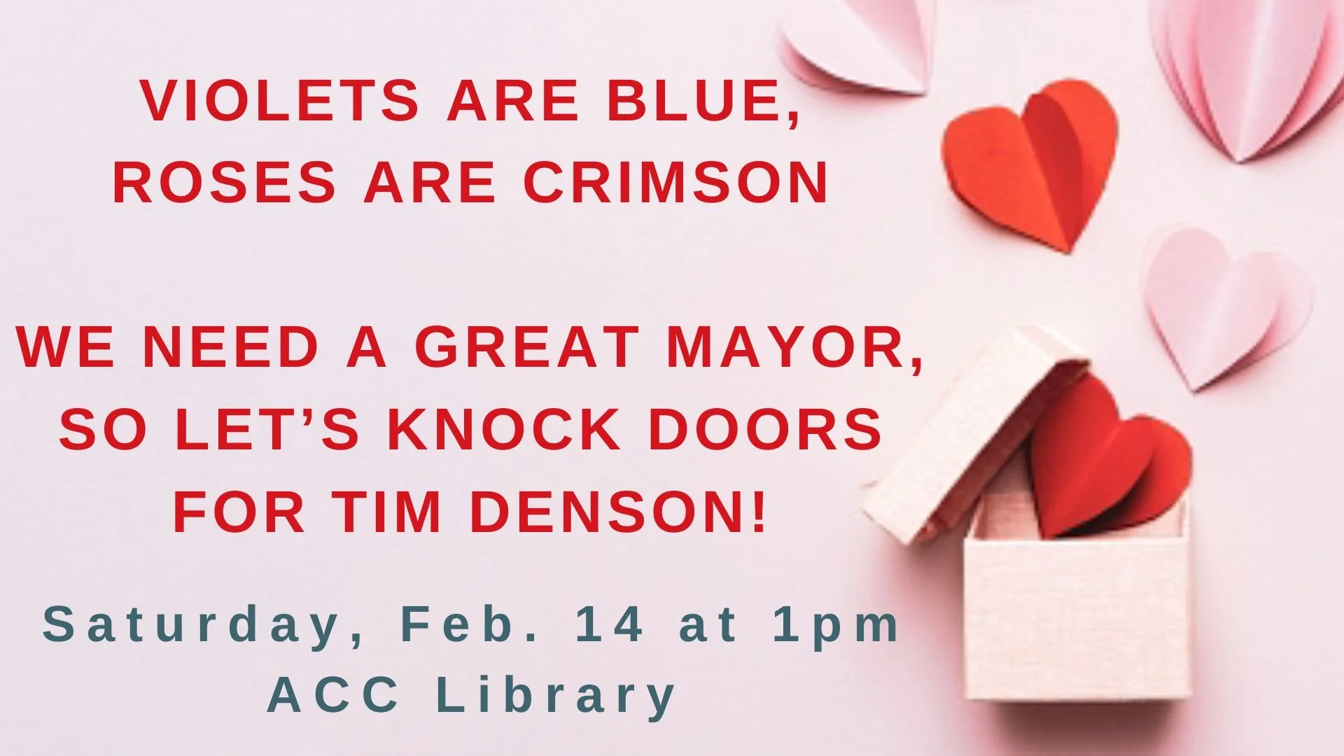 Valentines day canvassing!