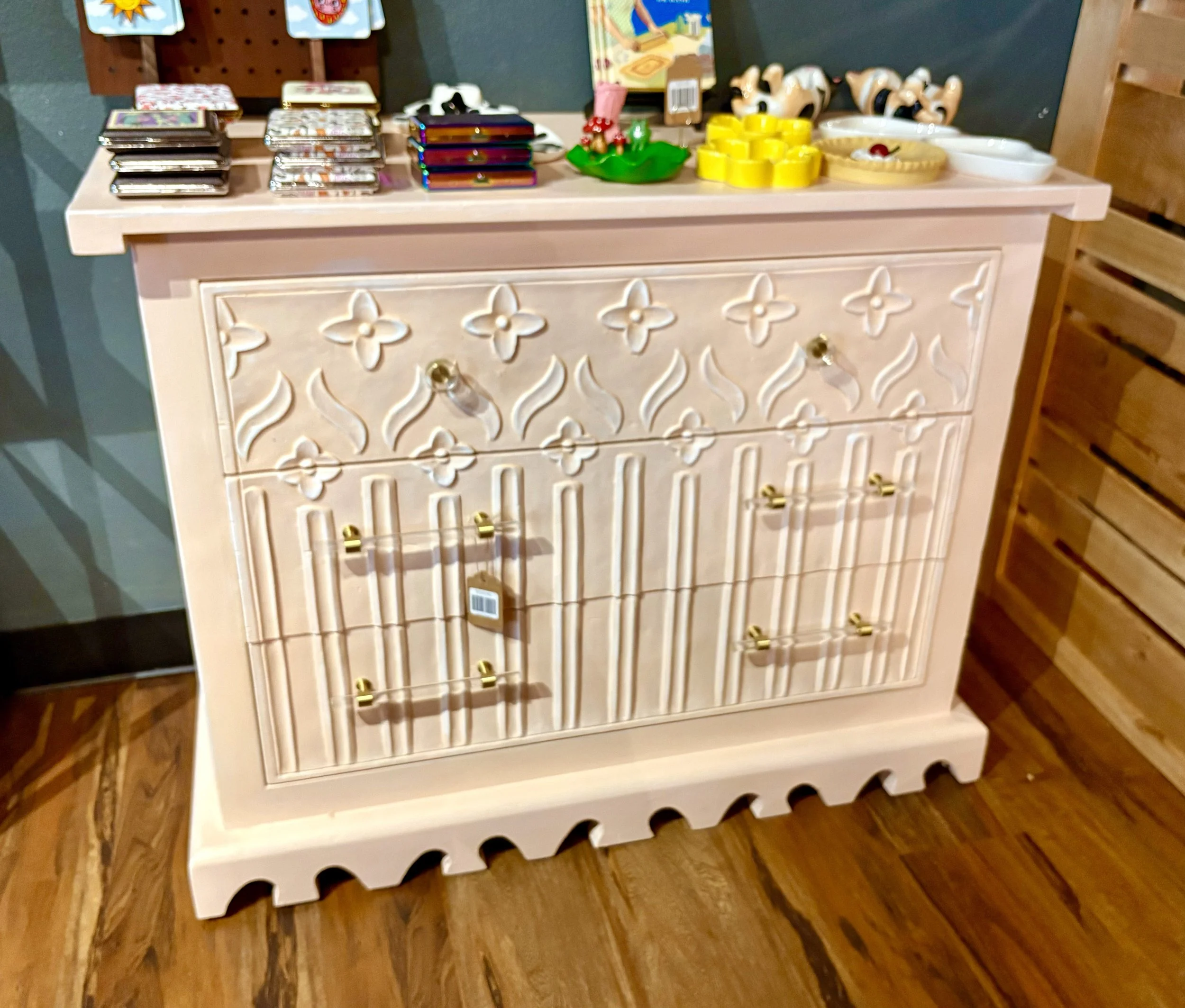 Refinished vintage dresser