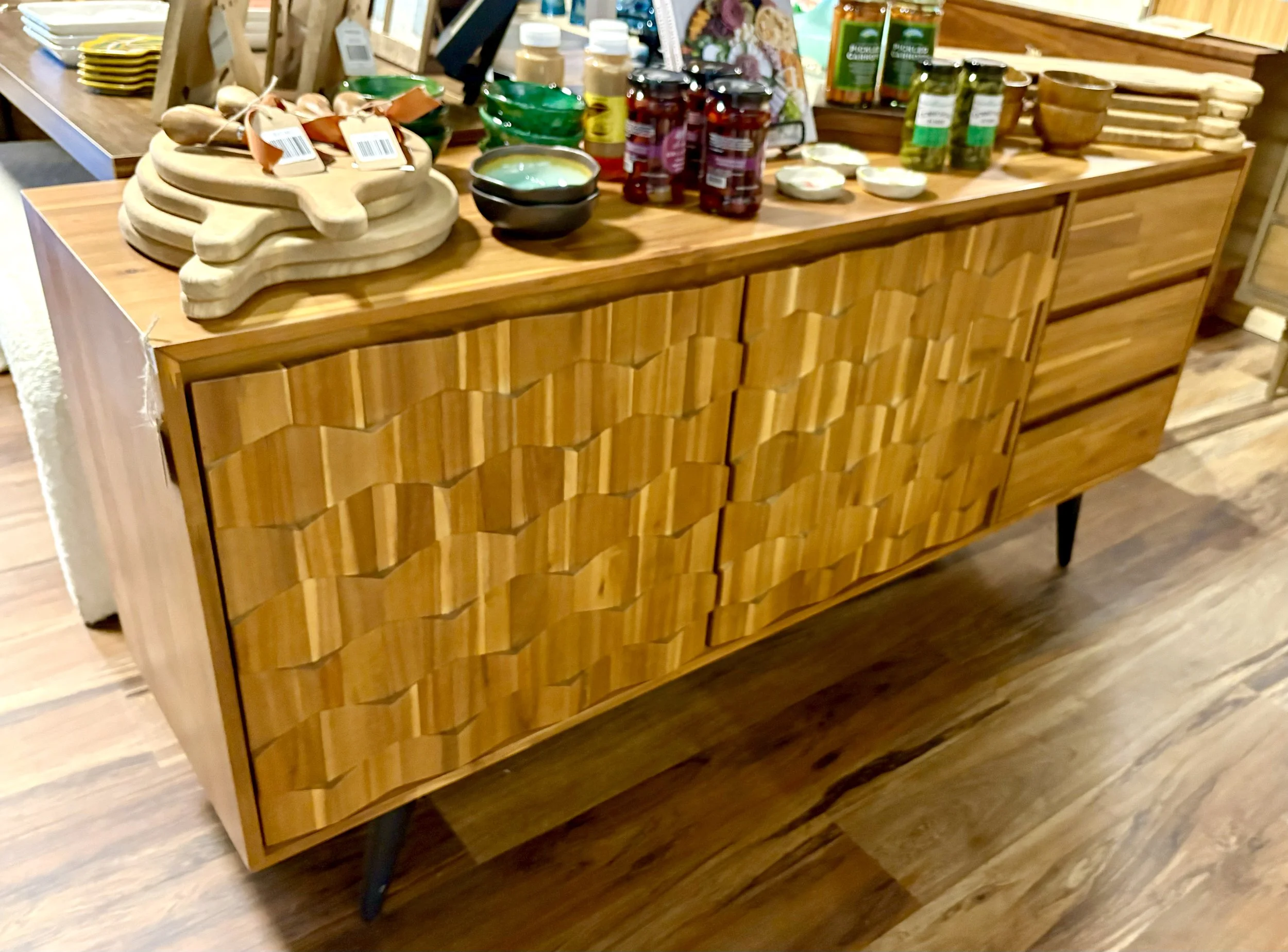 Acacia Wood Console