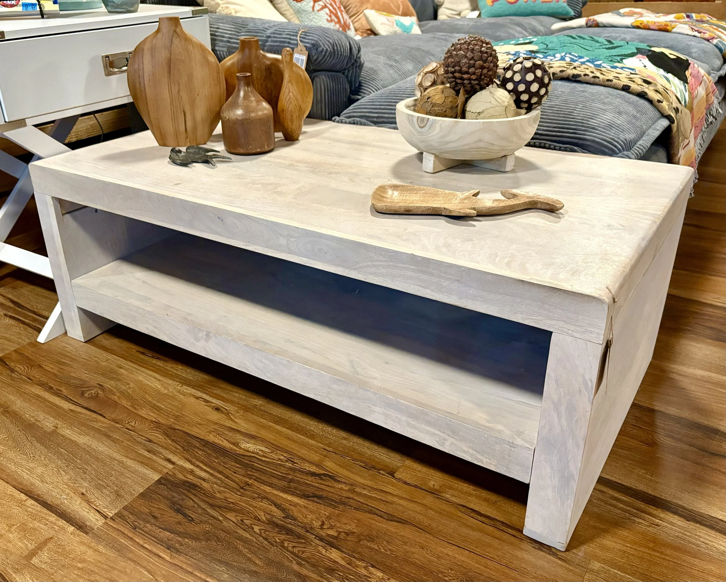 Bleached Wood Coffee Table