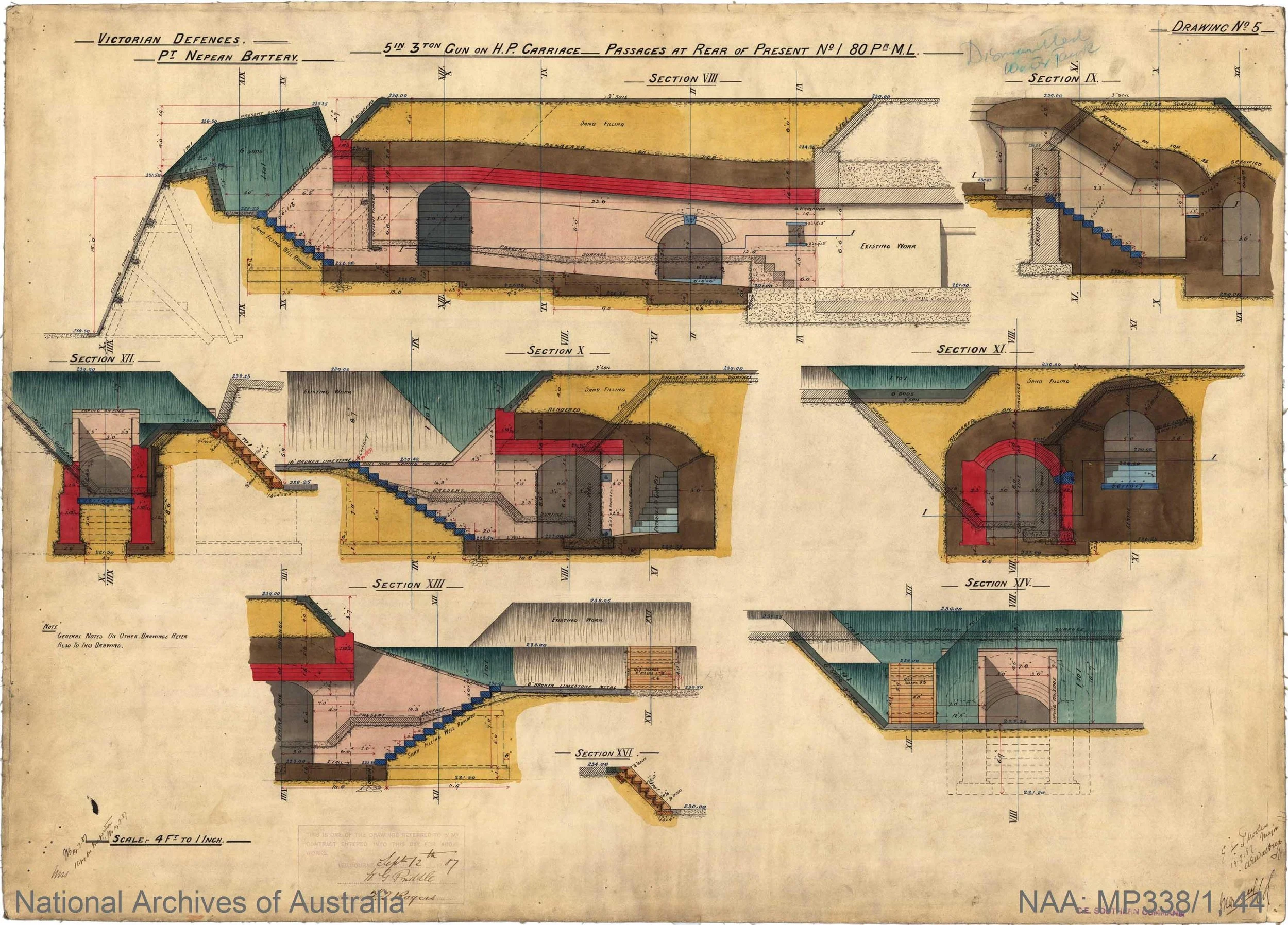 Pt Nepean passages at rear of present.jpg