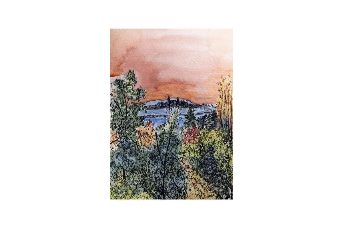 postcard #7 berkeley hills