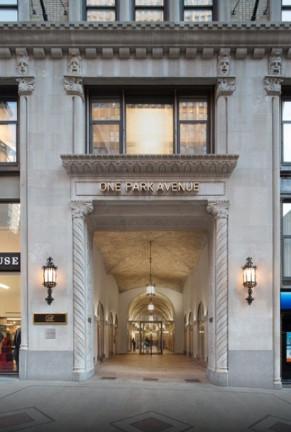 One Park Avenue entrance in NYC