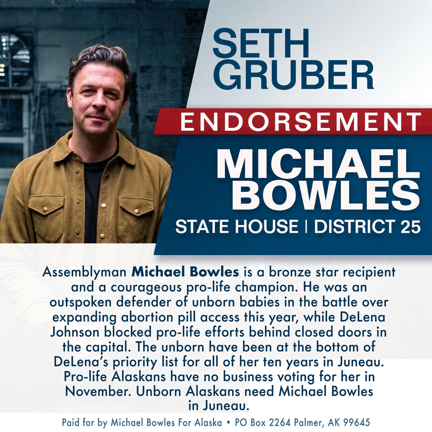 Seth Gruber Endorsement