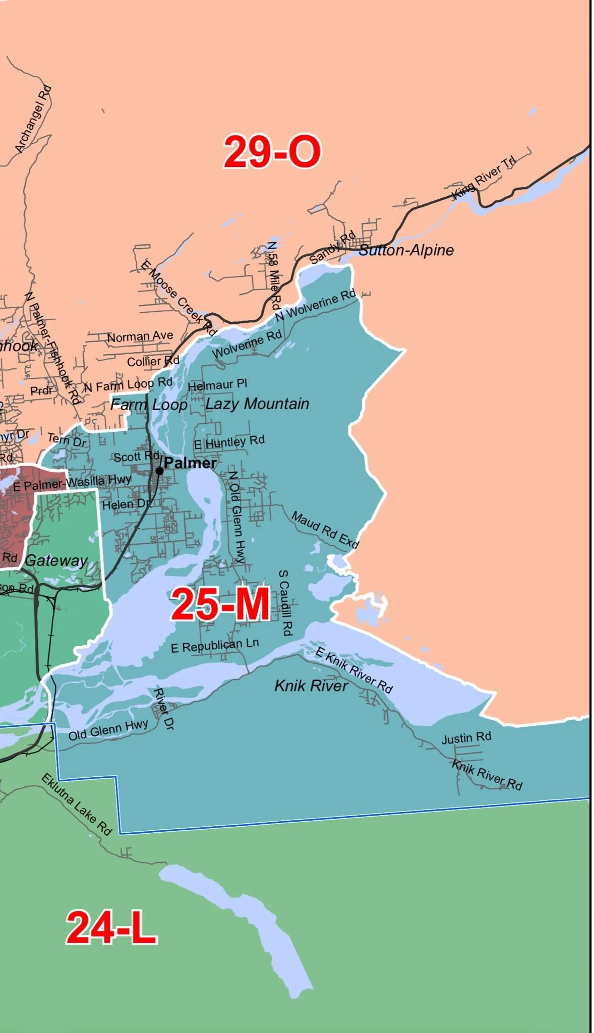 District 25 Alaska Map