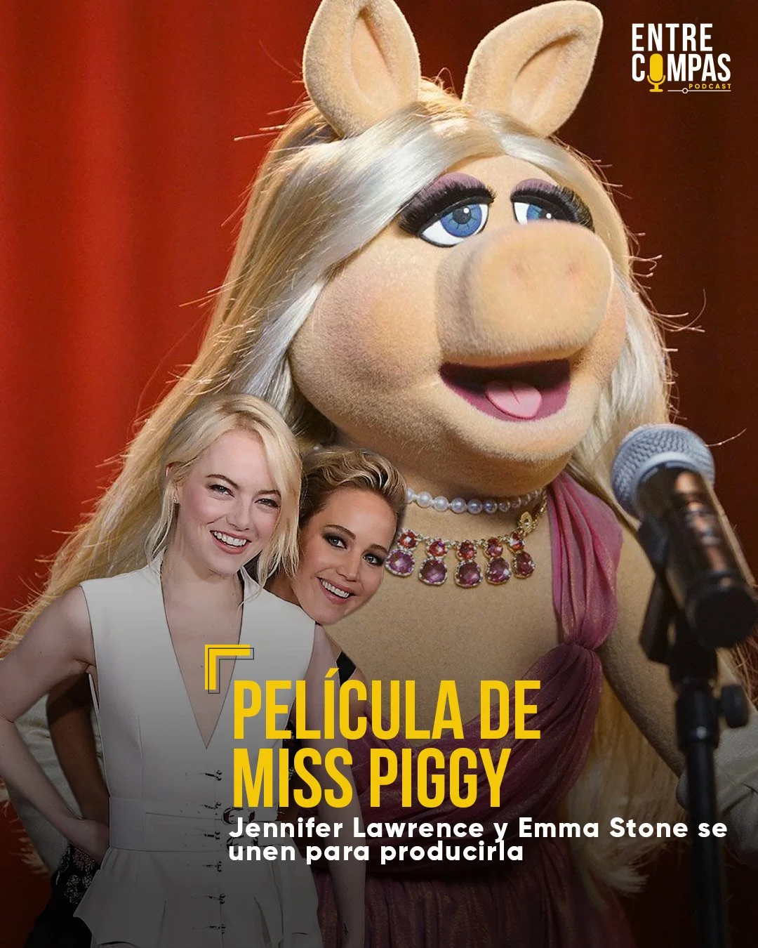 El universo de los Muppets se prepara para un nuevo hito cinematogr&aacute;fico: Disney ha confirmado el desarrollo de una pel&iacute;cula centrada en Miss Piggy, bajo la producci&oacute;n de #JenniferLawrence y #EmmaStone.