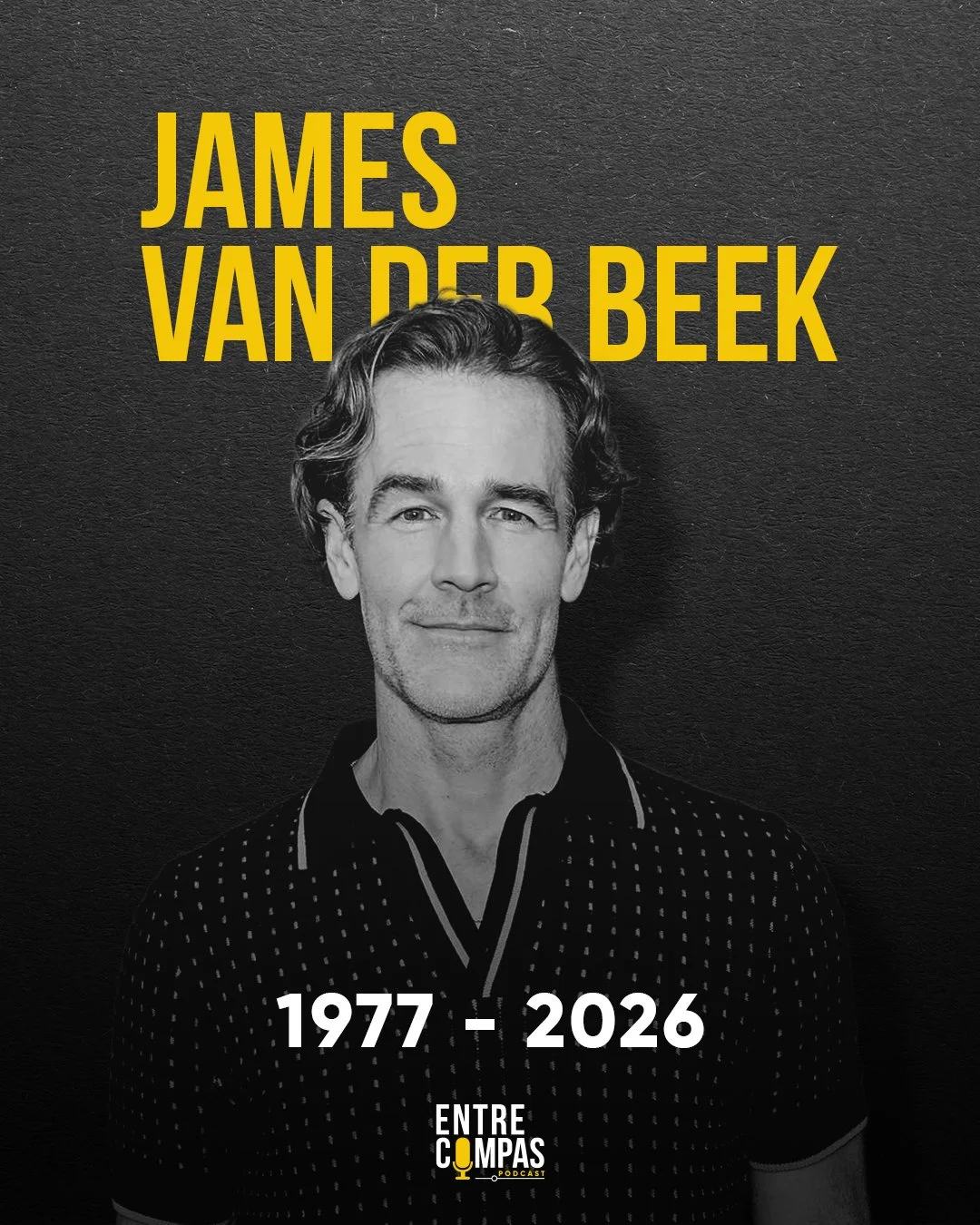 #JamesVanDerBeek, famoso por su trabajo en #DawsonsCreek y otras series de televisi&oacute;n, muri&oacute; este mi&eacute;rcoles 11 de febrero.