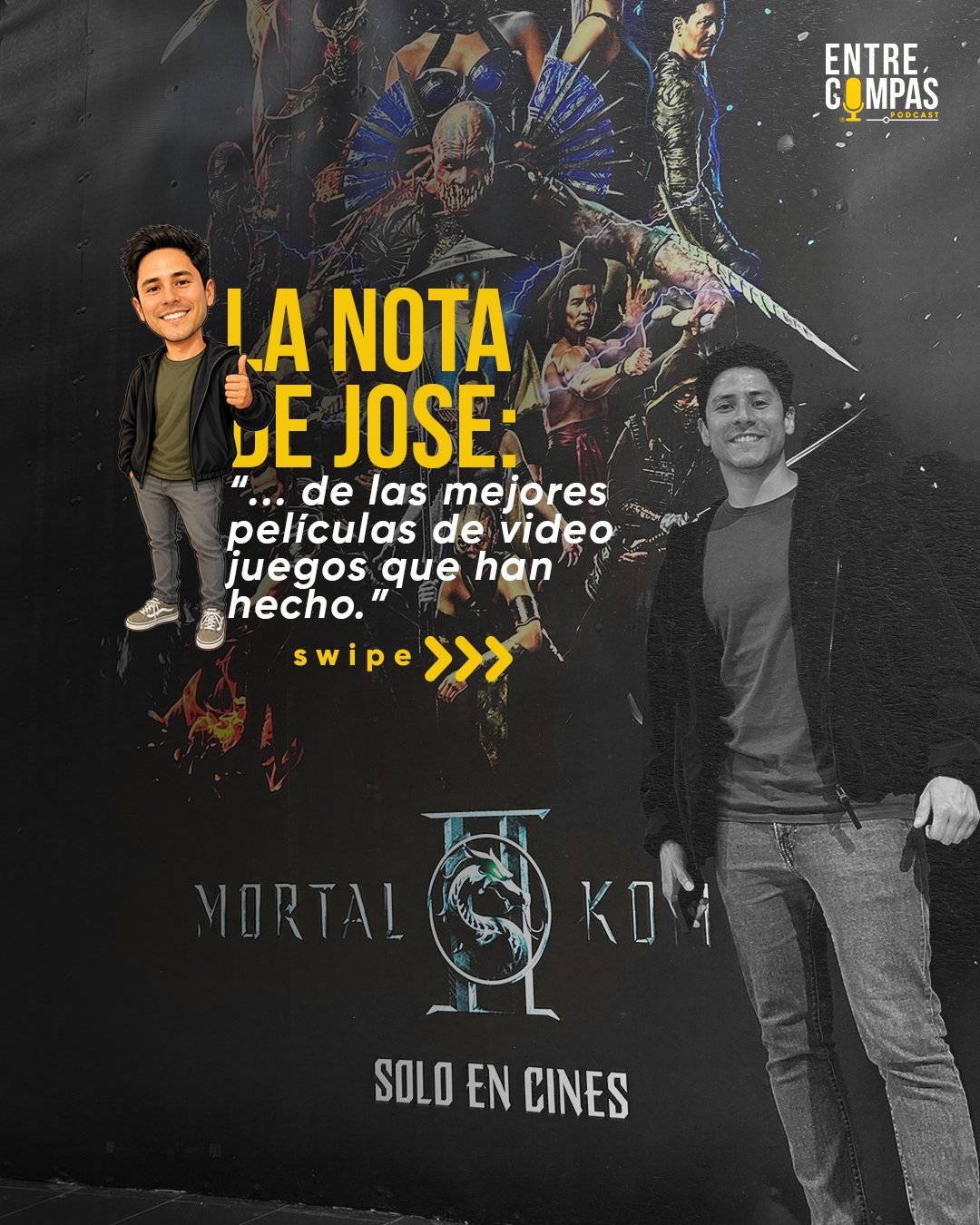 LA NOTA DE JOSE | Mortal Kombat 2
Fui con pocas expectativas... y sal&iacute; fan.
De las mejores adaptaciones de videojuego que se han hecho. 100% recomendada. 
#MortalKombat2 #EntreCompas