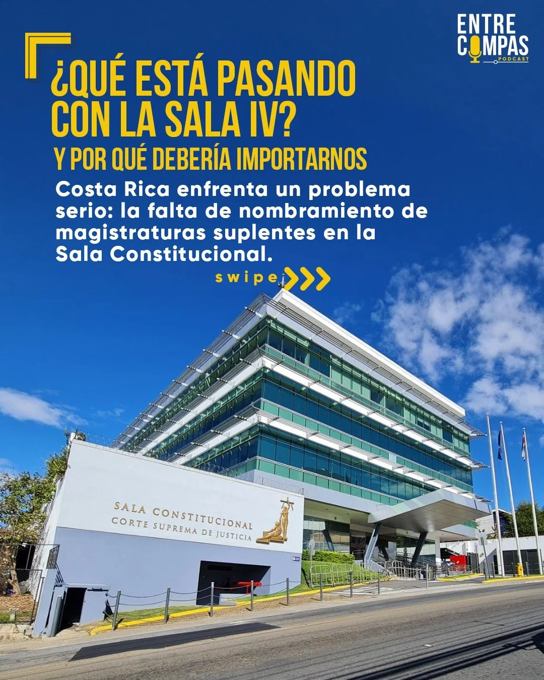 La falta de nombramiento de magistraturas suplentes en la Sala Constitucional no es un simple tr&aacute;mite pendiente.

La Sala IV protege derechos fundamentales y funciona como un contrapeso clave frente al poder p&uacute;blico.

Sus magistraturas 