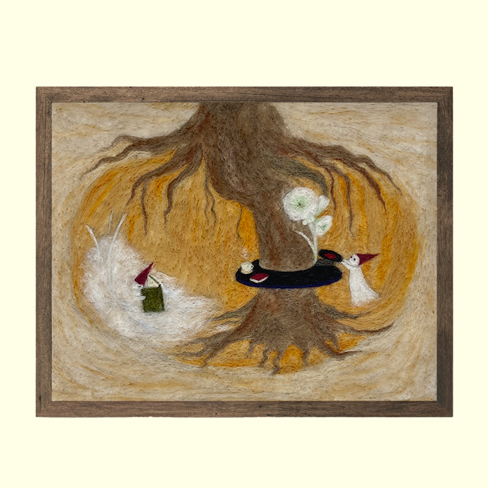 Burrow - Wool felt, 2024